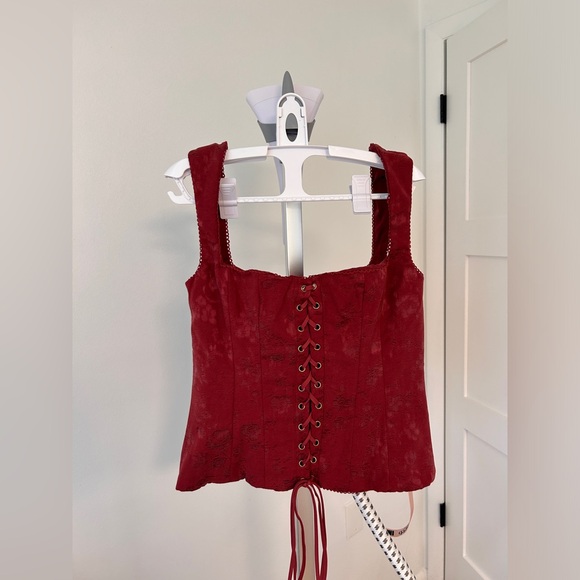 NWT House of CB Parisa Lace-Up Corset Top - Picture 6 of 8